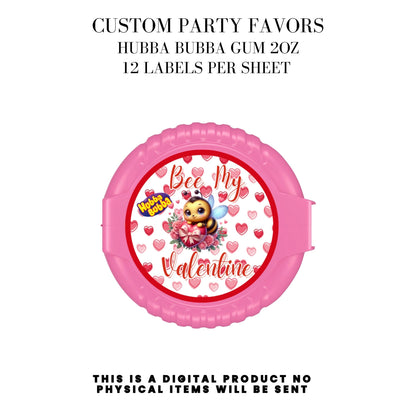 Bee My Valentine Party Favors Templates Bundle