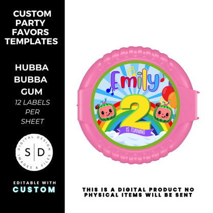 Rainbow Melon Birthday Party Favor Bundle DFY