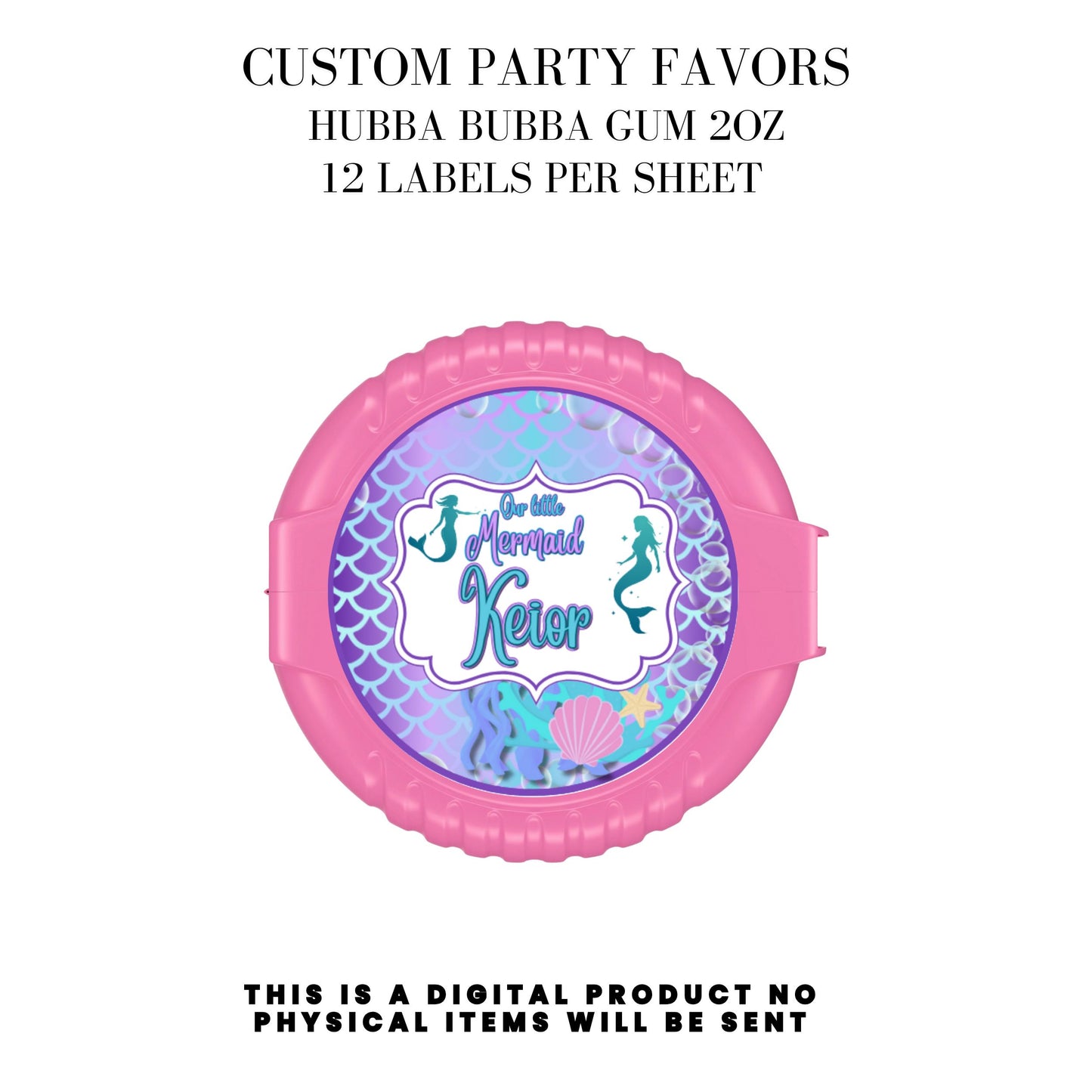 Our Little Mermaid Birthday Party Favors DFY