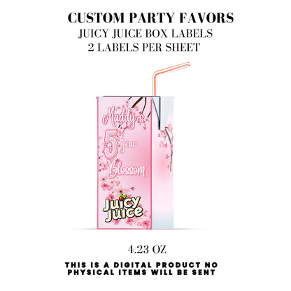 Cherry Blossom Party Printable Favor Designs DFY