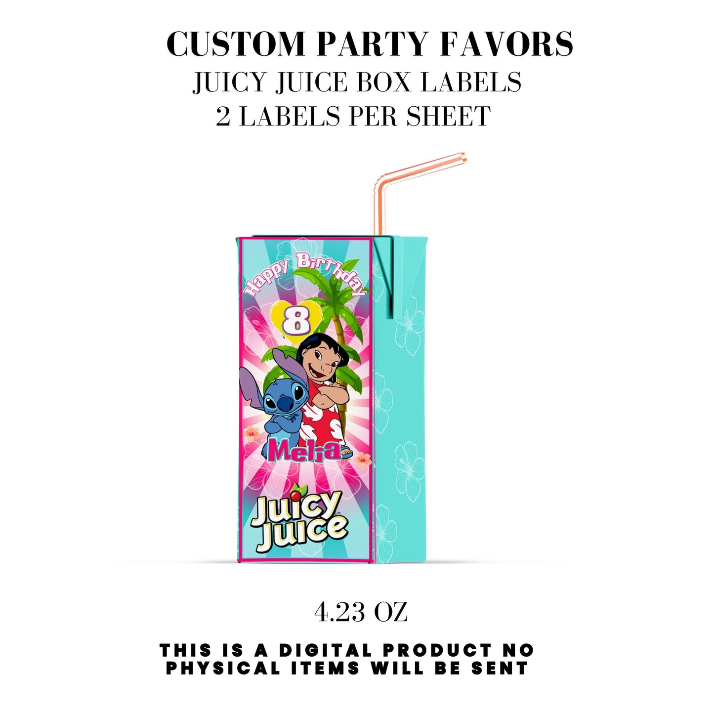 Lilo & Stitch Birthday Party DFY Favor Bundle
