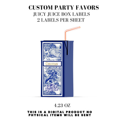Classic Toile De Juoy Blue Party Printable Favor Designs DFY