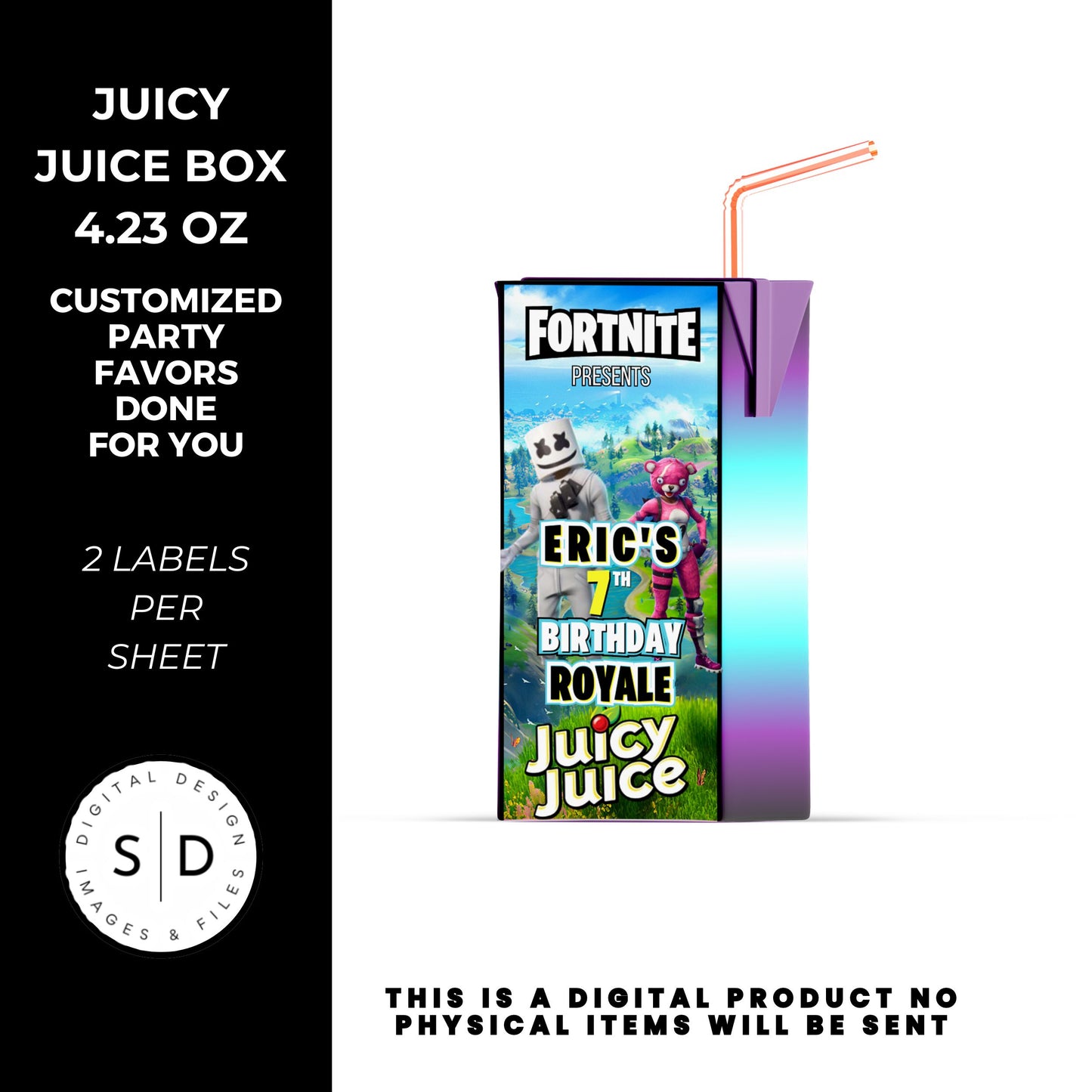 Fortnite Battle Royale Birthday Party Favors DFY