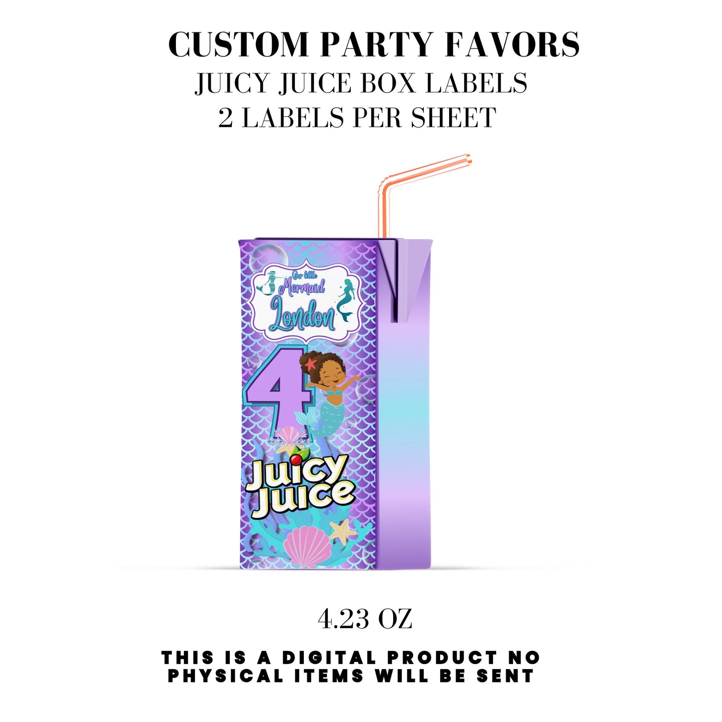 Our Little Mermaid Birthday Party Favors DFY