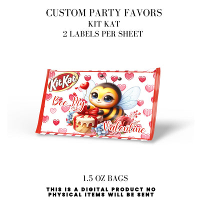 Bee My Valentine Party Favors Templates Bundle