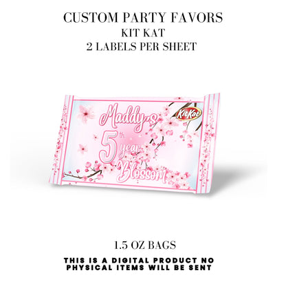 Cherry Blossom Party Printable Favor Designs DFY