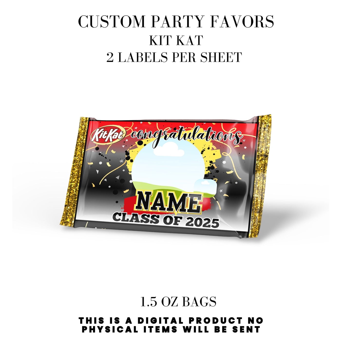 Class of 2025 Graduation Party Favor Canva Template Bundle 🎓✨
