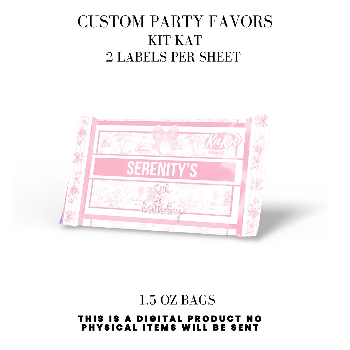 Toile du Jouy Safari Party Printable Favor Designs DFY