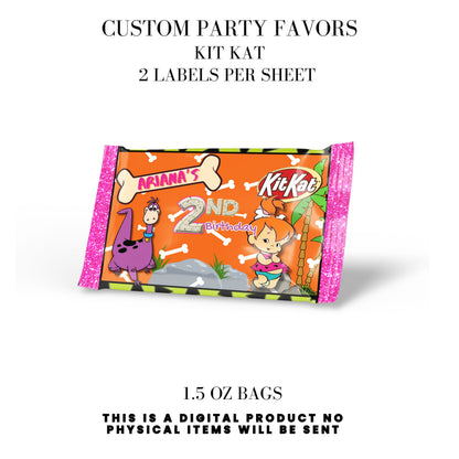 Pebbles & Dino Stone Age Birthday Party Favors DFY