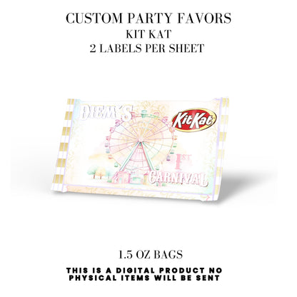 Pastel Carnival Birthday Party DFY Favor Bundle