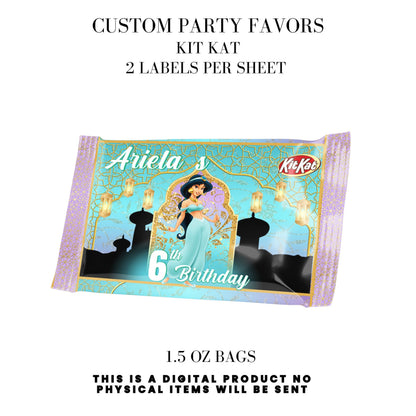 Princess Jasmine Birthday Party Favors DFY