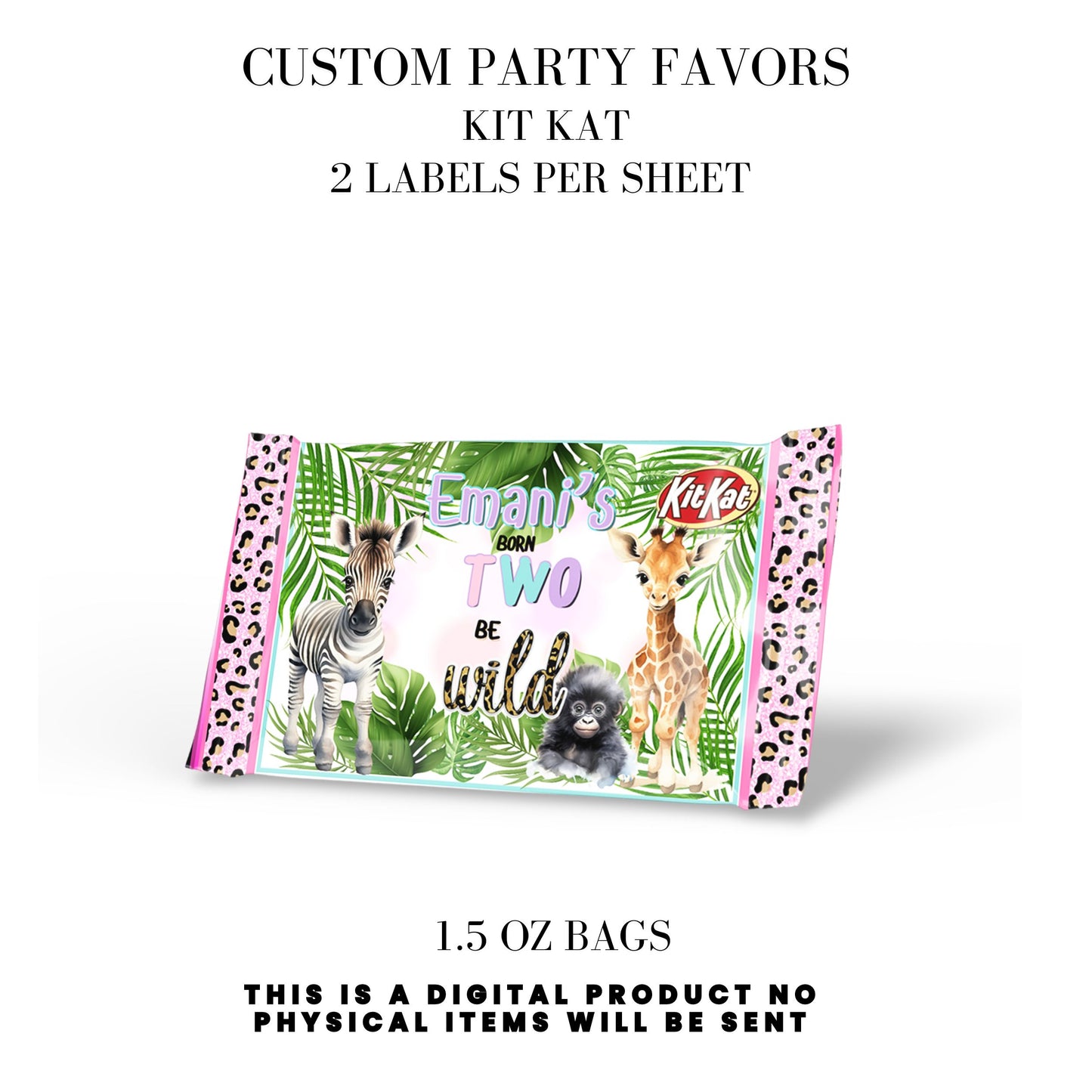 Born Two Be Wild Jungle Safari Birthday Party Favors DFY