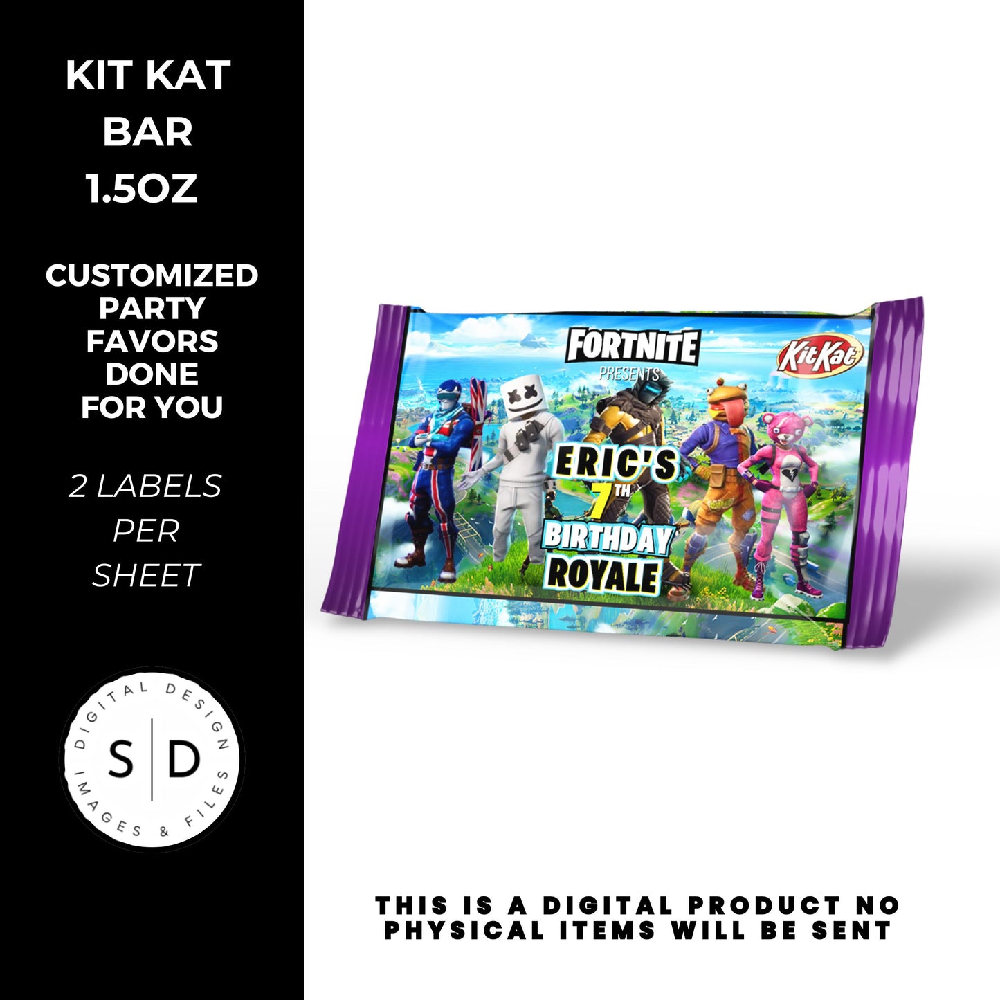 Fortnite Battle Royale Birthday Party Favors DFY