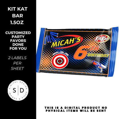 Nerf Ready Aim Fire Birthday Party Favors DFY