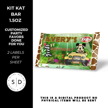 Mouse Safari Birthday Party Favors DFY