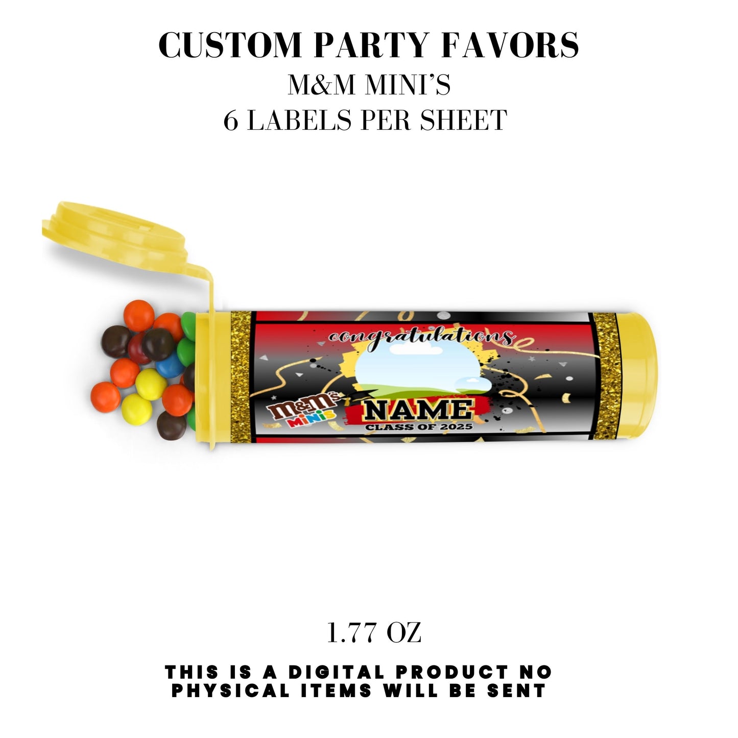Class of 2025 Graduation Party Favor Canva Template Bundle 🎓✨