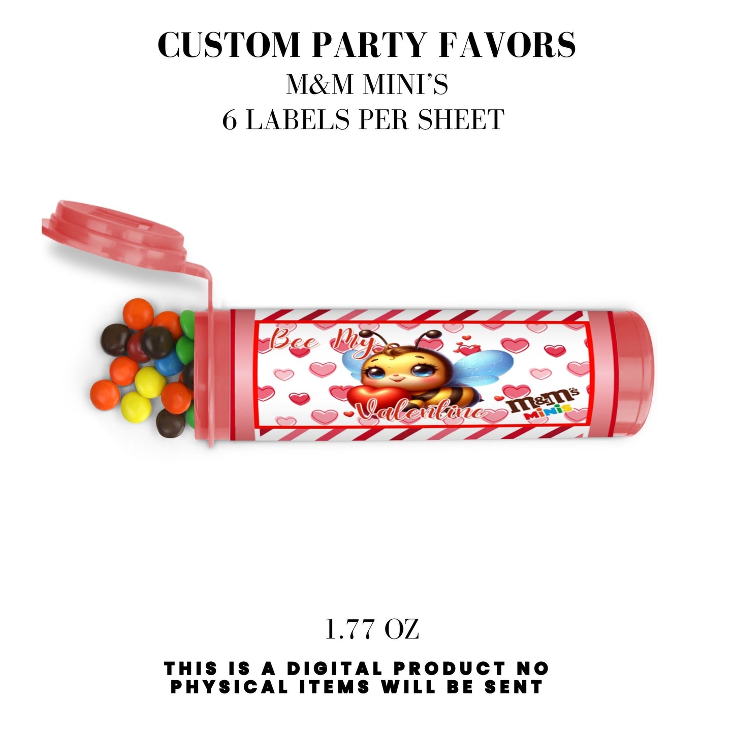 Bee My Valentine Party Favors Templates Bundle