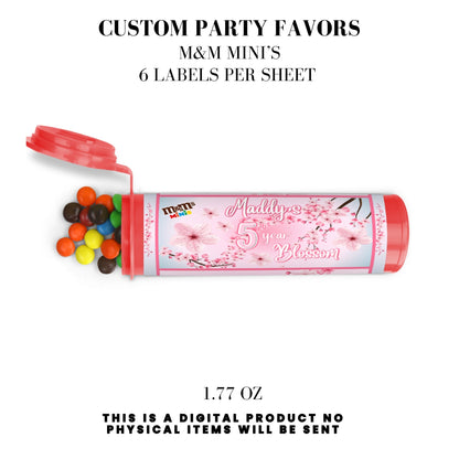 Cherry Blossom Party Printable Favor Designs DFY