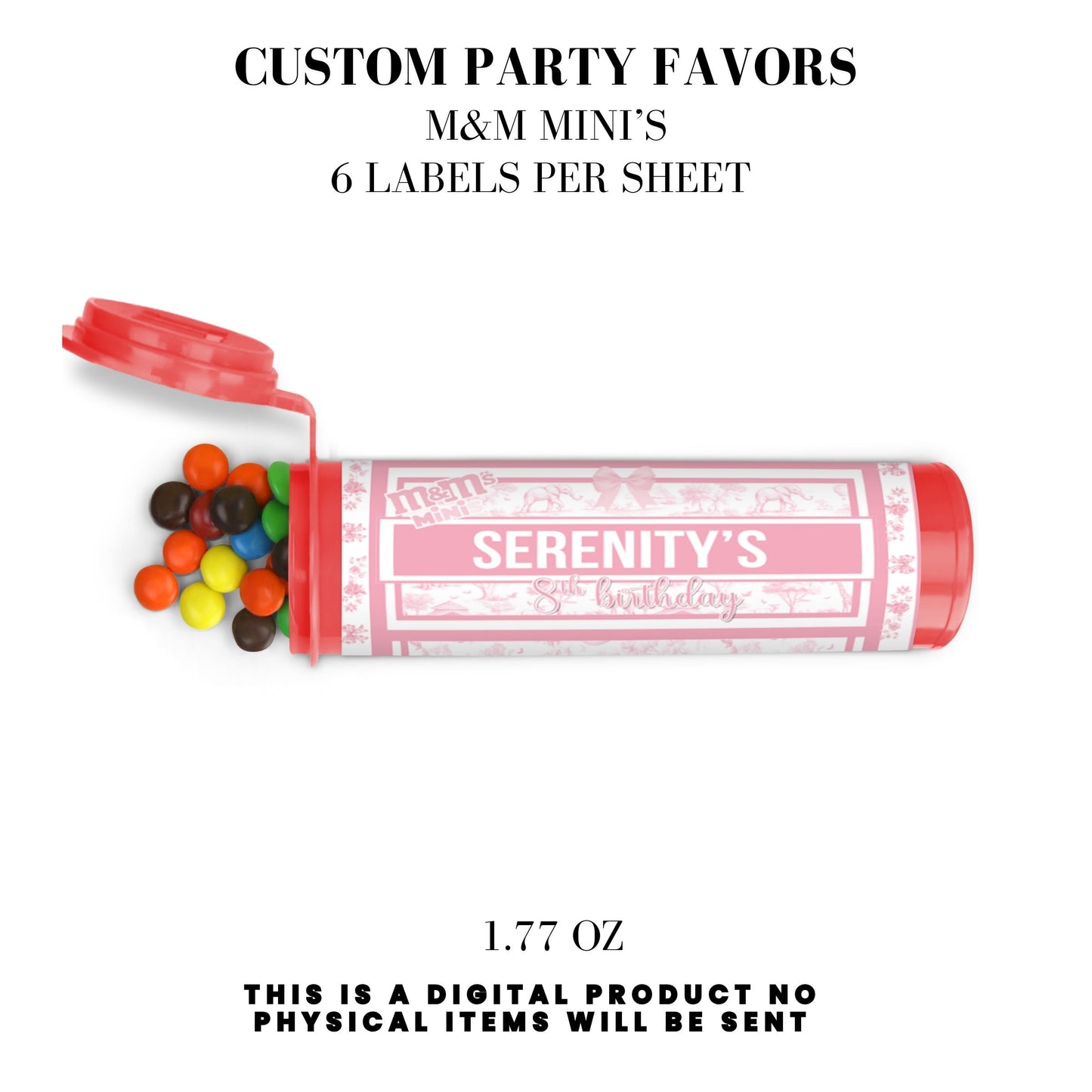 Toile du Jouy Safari Party Printable Favor Designs DFY