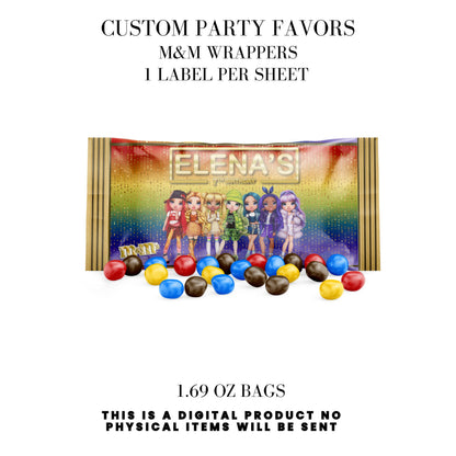 Rainbow High Birthday Party Favors DFY