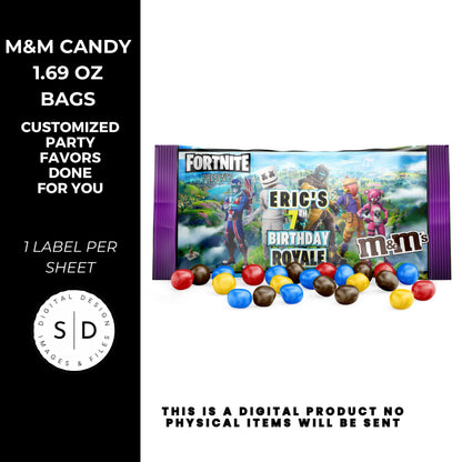 Fortnite Battle Royale Birthday Party Favors DFY