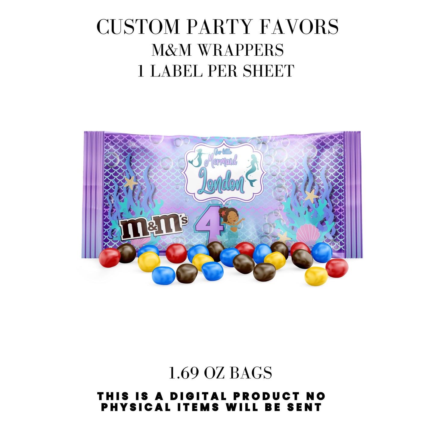Our Little Mermaid Birthday Party Favors DFY