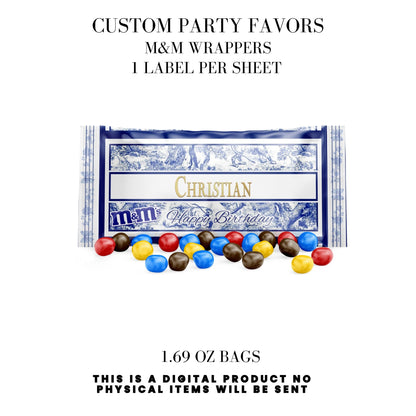 Classic Toile De Juoy Blue Party Printable Favor Designs DFY