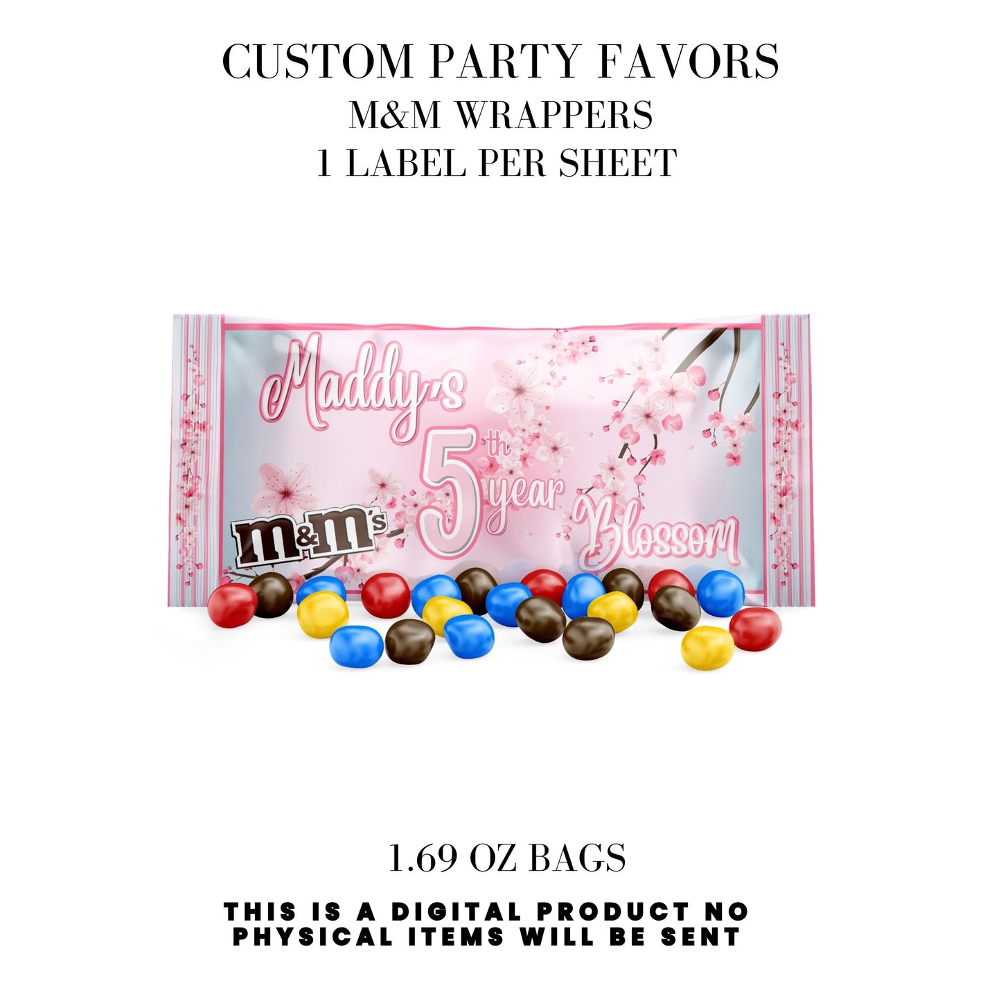 Cherry Blossom Party Printable Favor Designs DFY