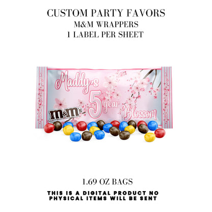 Cherry Blossom Party Printable Favor Designs DFY