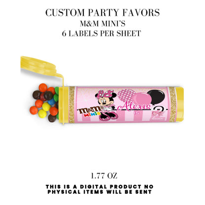 Pink Mouse Birthday Party Favors DFY