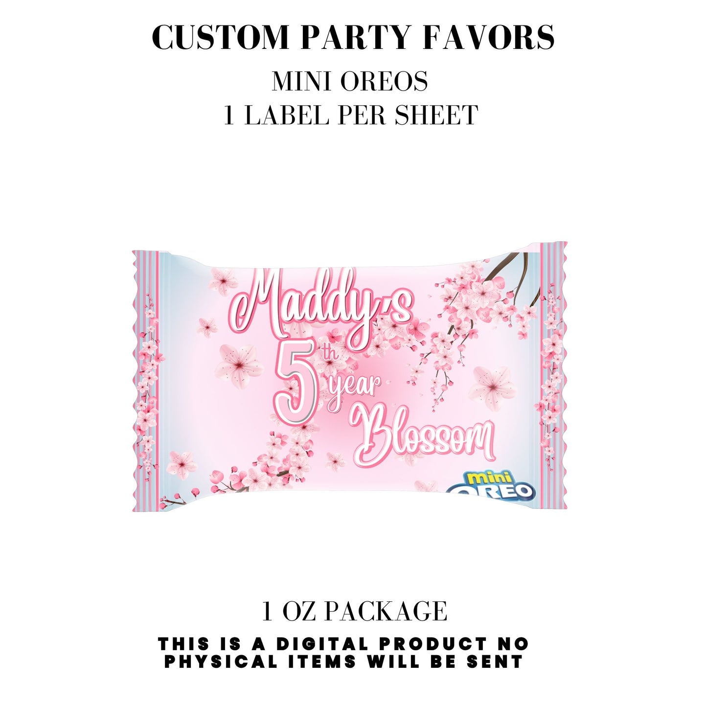 Cherry Blossom Party Printable Favor Designs DFY