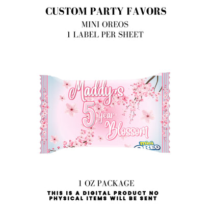Cherry Blossom Party Printable Favor Designs DFY