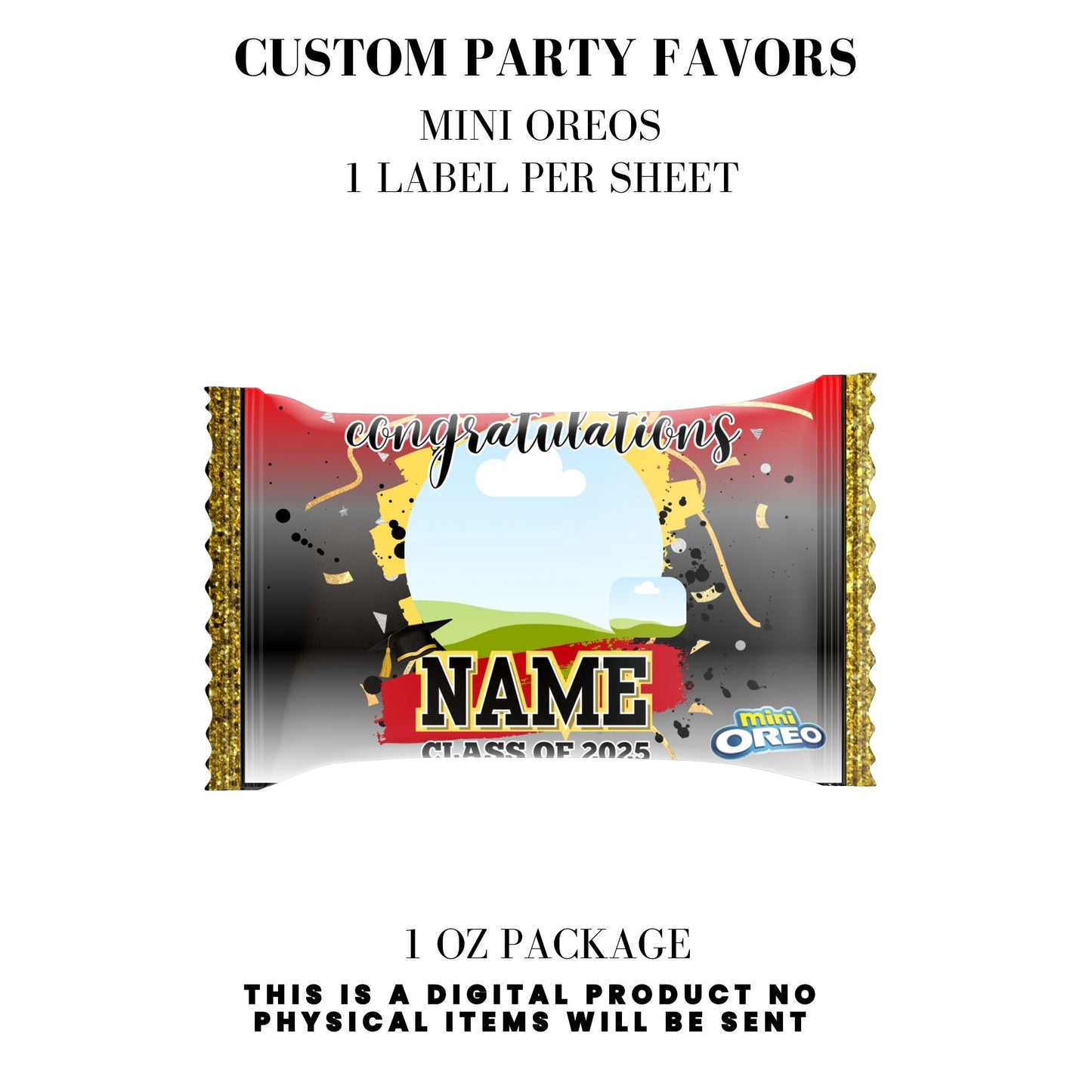 Class of 2025 Graduation Party Favor Canva Template Bundle 🎓✨