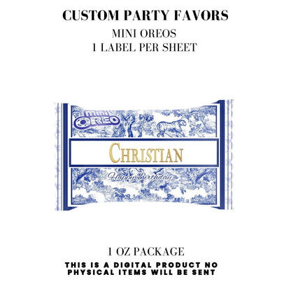 Classic Toile De Juoy Blue Party Printable Favor Designs DFY