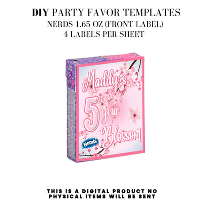 Cherry Blossom Party Printable Favor Designs DFY