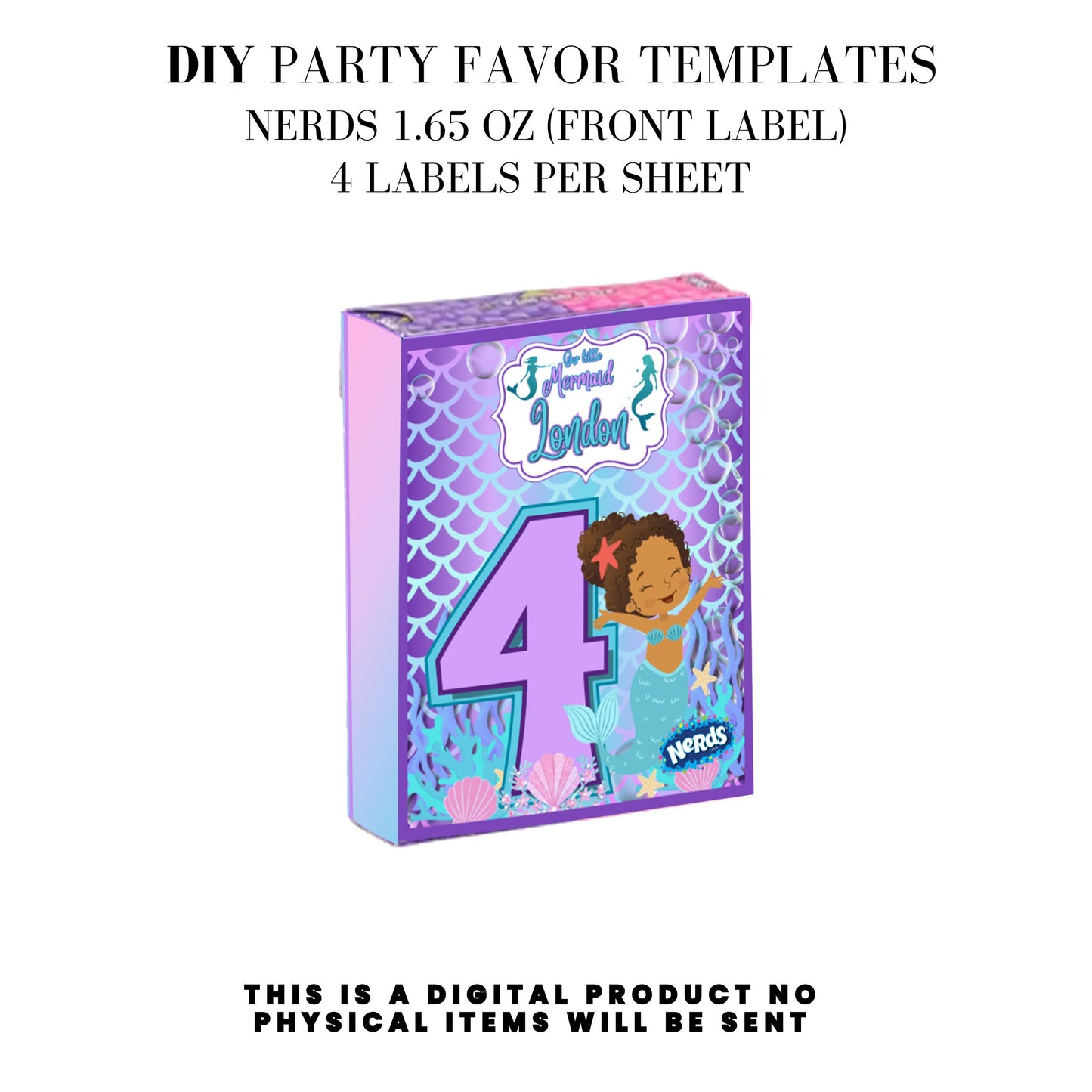 Our Little Mermaid Birthday Party Favors DFY