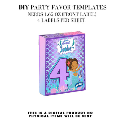 Our Little Mermaid Birthday Party Favors DFY