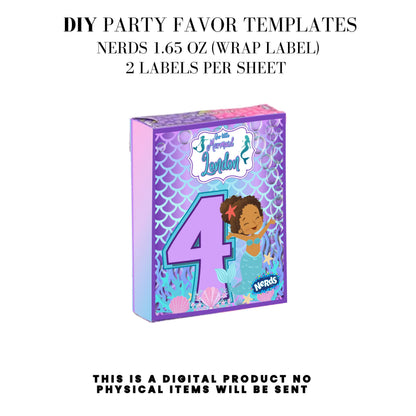 Our Little Mermaid Birthday Party Favors DFY