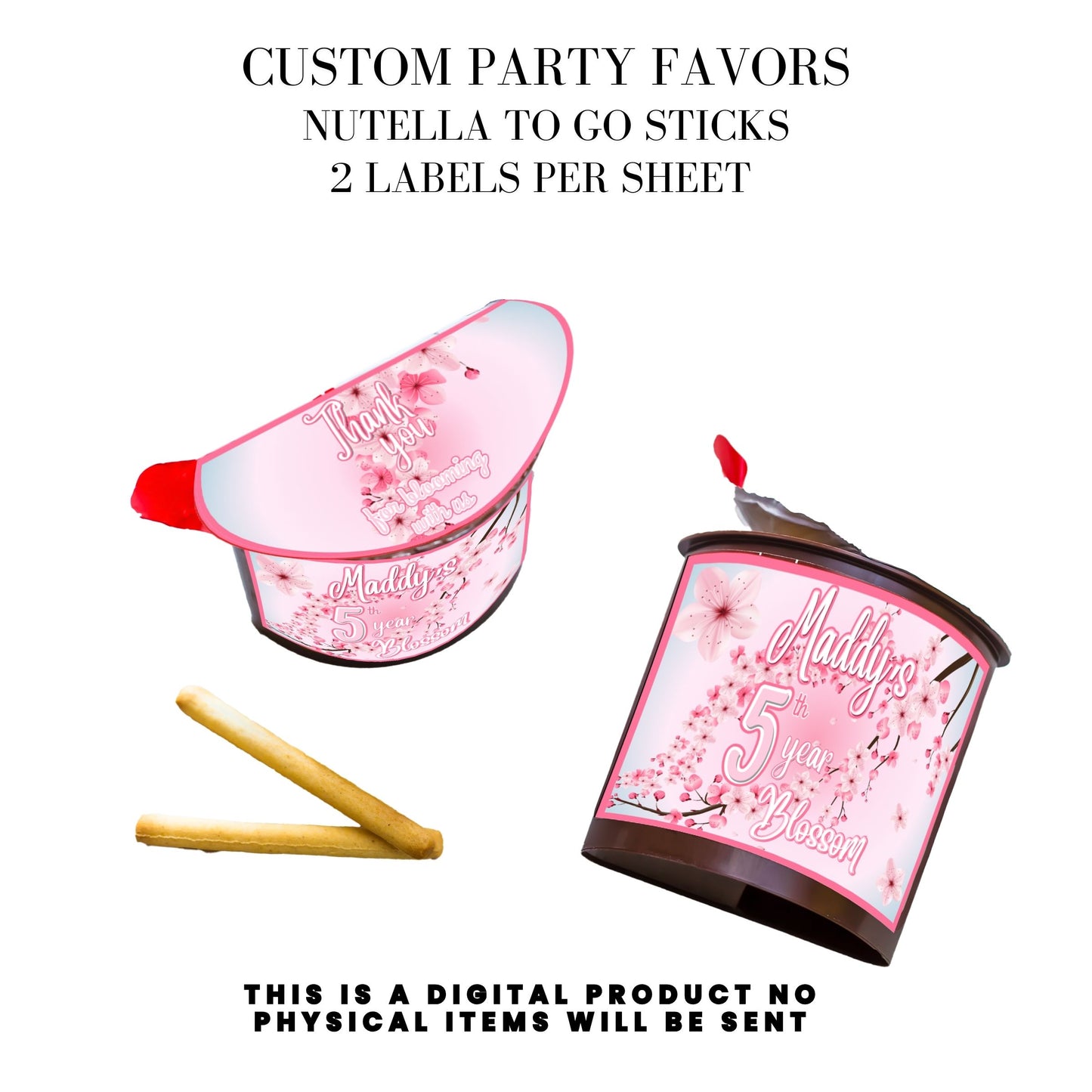 Cherry Blossom Party Printable Favor Designs DFY