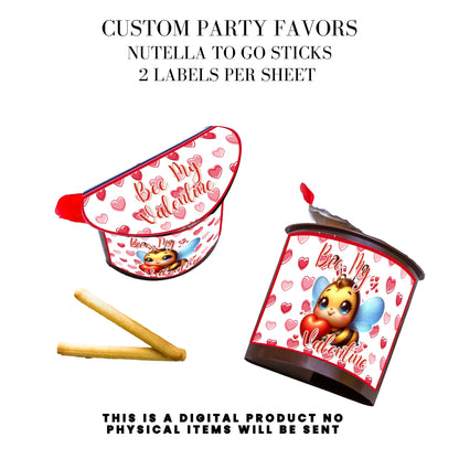 Bee My Valentine Party Favors Templates Bundle