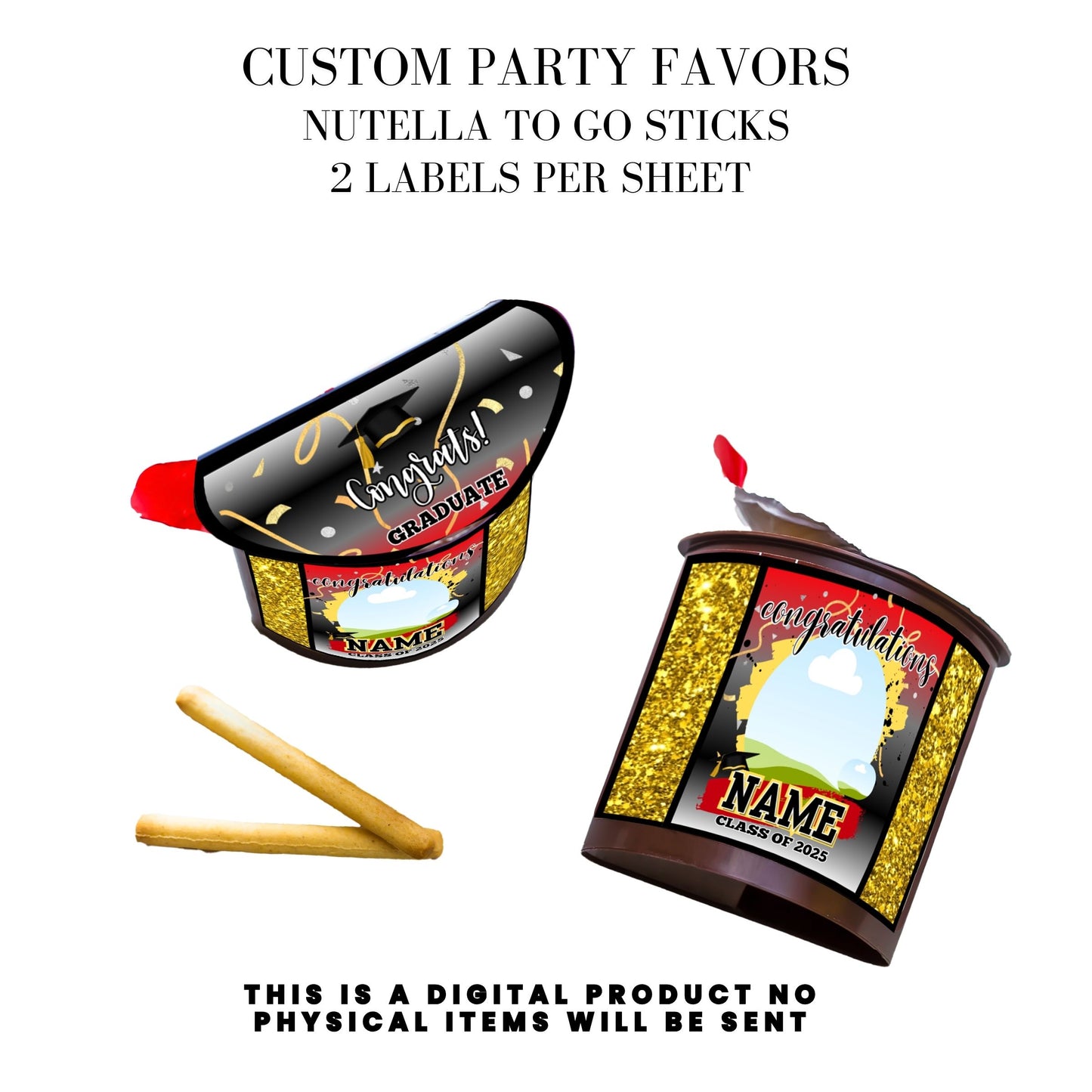 Class of 2025 Graduation Party Favor Canva Template Bundle 🎓✨