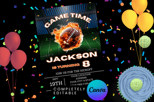 Football Party Invitation