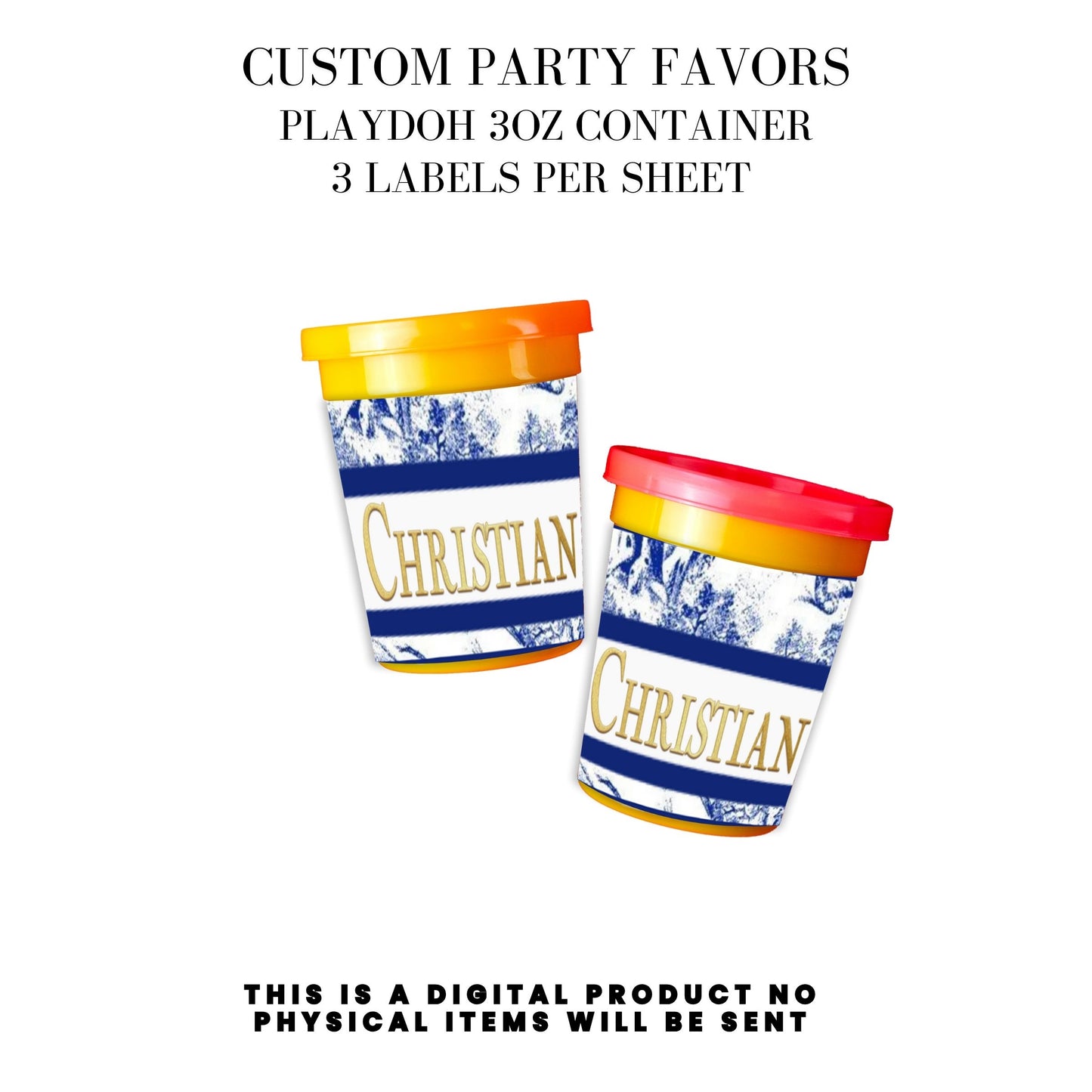 Classic Toile De Juoy Blue Party Printable Favor Designs DFY