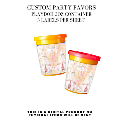 Pastel Carnival Birthday Party DFY Favor Bundle