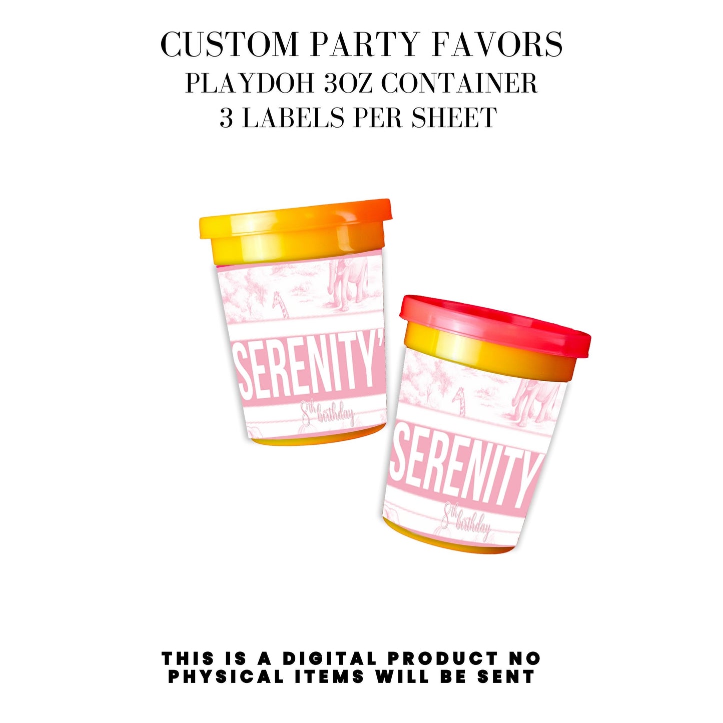 Toile du Jouy Safari Party Printable Favor Designs DFY