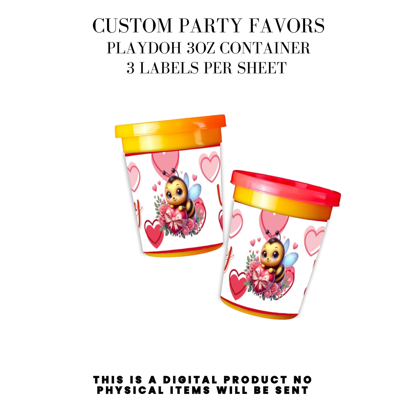 Bee My Valentine Party Favors Templates Bundle