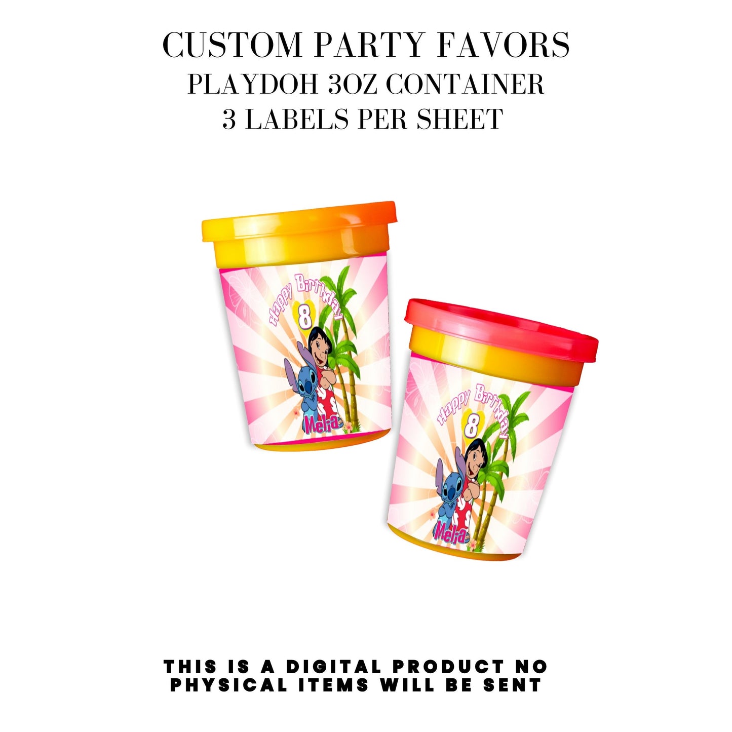 Lilo & Stitch Birthday Party DFY Favor Bundle