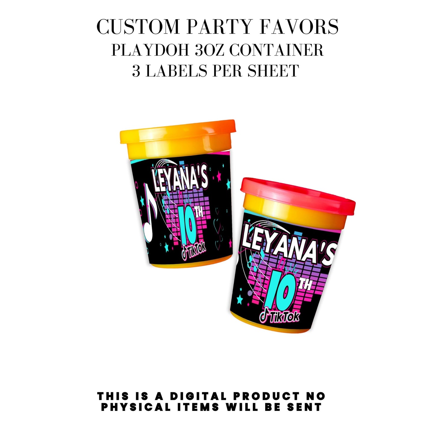 Tik Tok Social Media Party Printable Favor Designs DFY