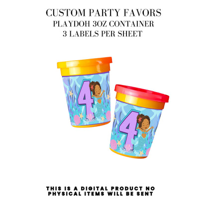 Our Little Mermaid Birthday Party Favors DFY