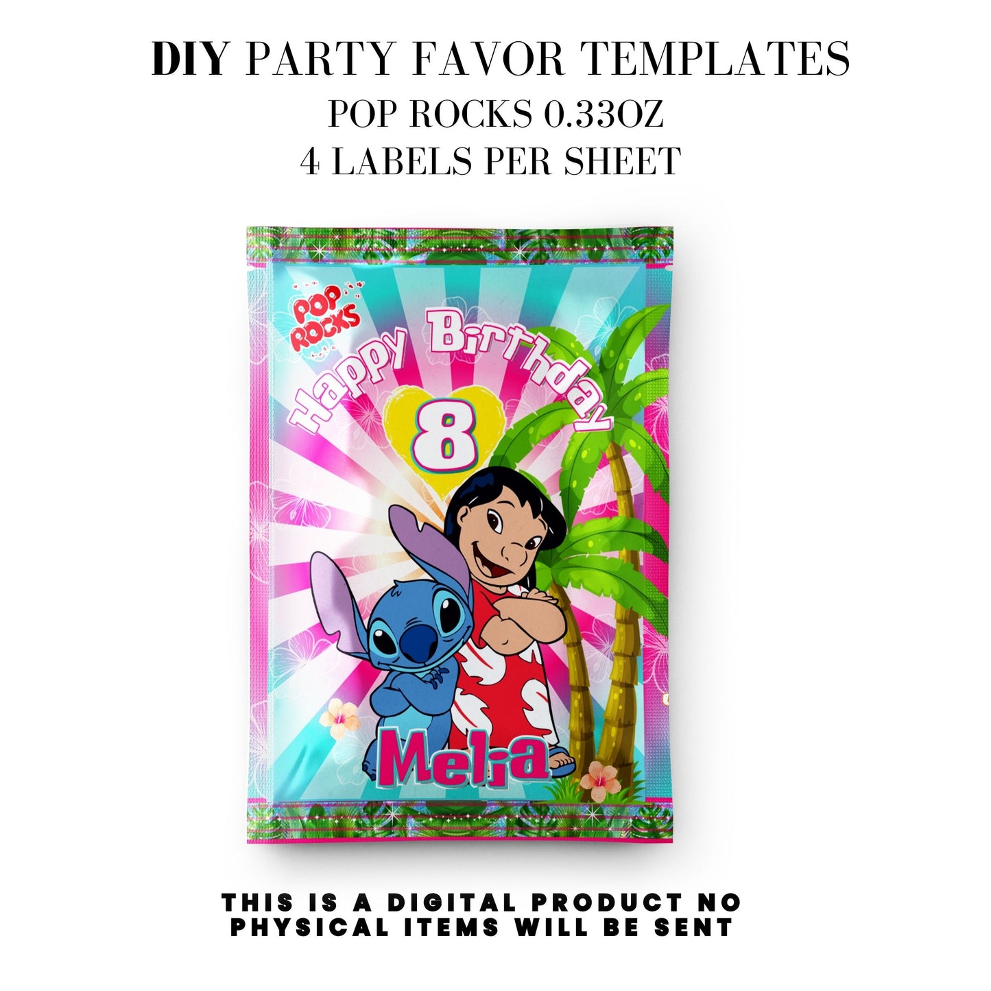 Lilo & Stitch Birthday Party DFY Favor Bundle